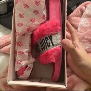 Juicy Courture pink slides